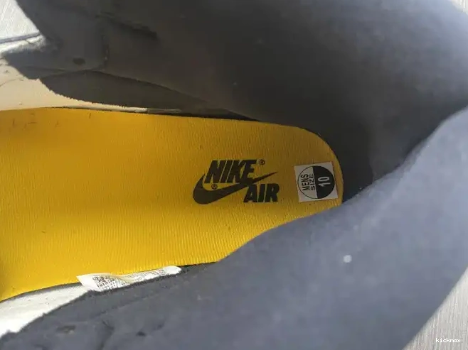 Rep MAX Yellow OG Jordan 1 555088-711 Toe High Air 0615